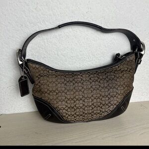 Coach 6351 Signature Soho Hobo Bag Shoulder Canvas Handbag Y2K Brown